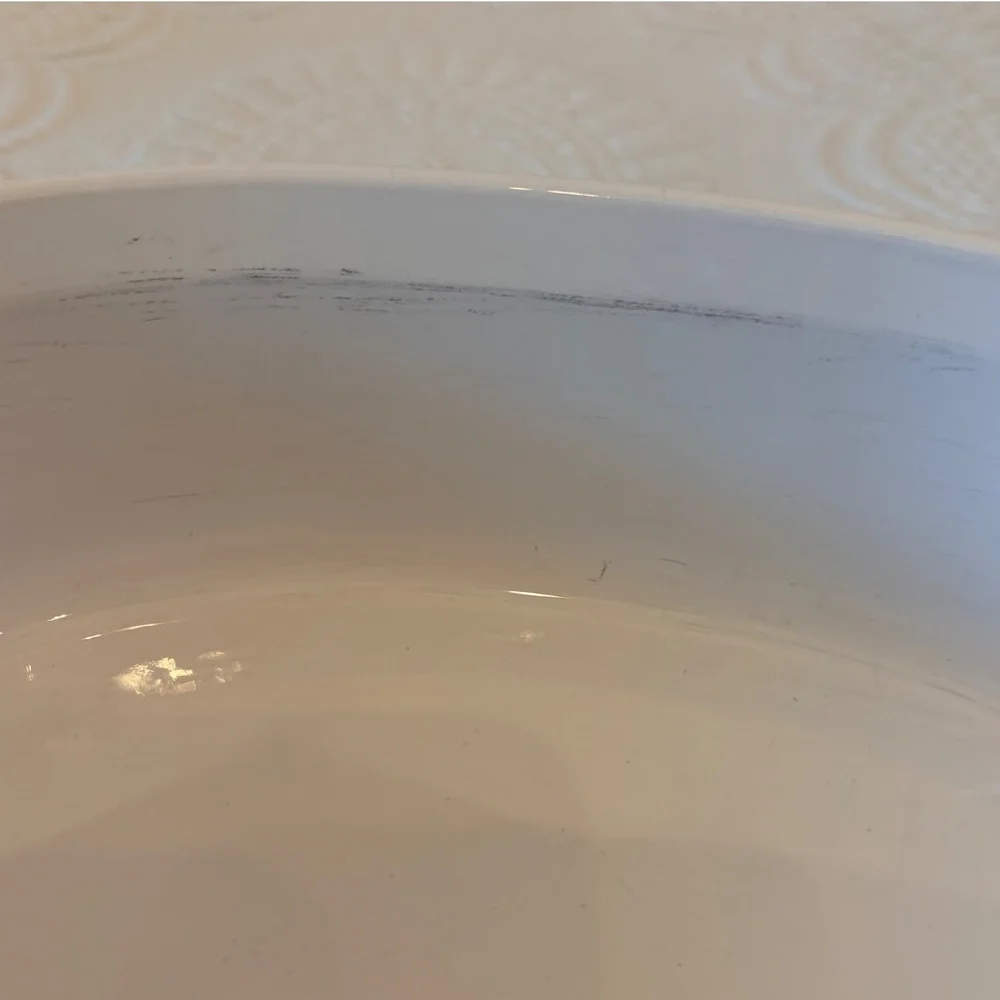 Corning Ware French White Oval Casserole Dish with Pyrex Glass Lid F-12-C 1.5 Qt
